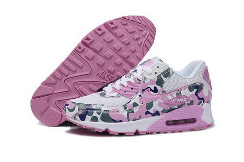 Air Max 90 Womenss Shoes Flower Pink White Closeout